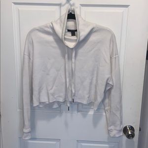 *FOREVER 21* Waffle Long Sleeve cropped top